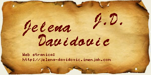 Jelena Davidović vizit kartica